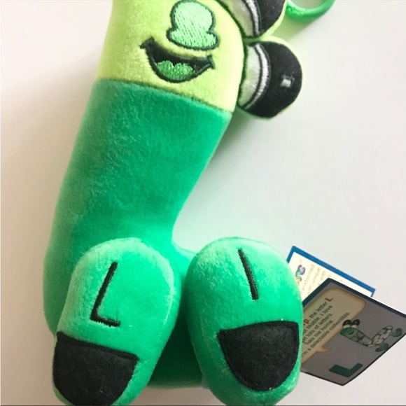 🔵 3 /$15 - Bipple & The Alphabet Eurps!
Lizzie Eurp Letter L Green Stuffed Toy - Picture 4 of 11